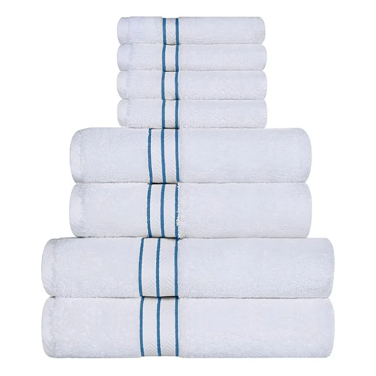 SUPERIOR® Hotel Spa Quality Turkish Cotton 8-pc. Quick Dry Bath Towel Set