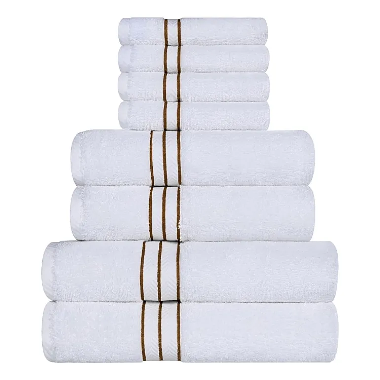 SUPERIOR® Hotel Spa Quality Turkish Cotton 8-pc. Quick Dry Bath Towel Set