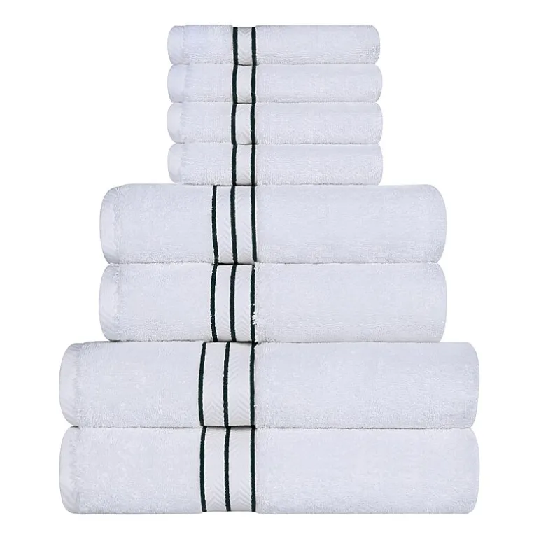 SUPERIOR® Hotel Spa Quality Turkish Cotton 8-pc. Quick Dry Bath Towel Set