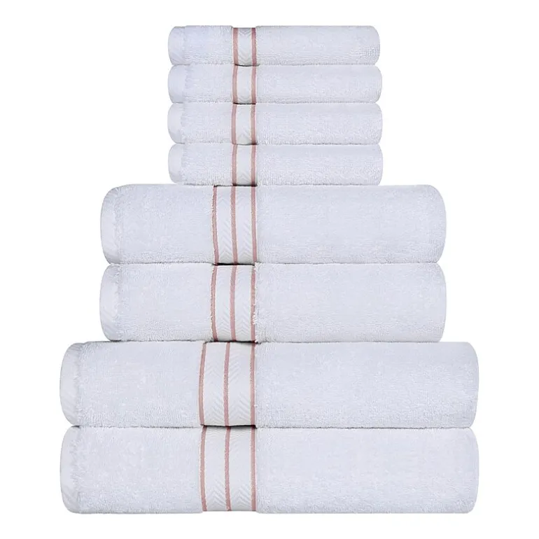 SUPERIOR® Hotel Spa Quality Turkish Cotton 8-pc. Quick Dry Bath Towel Set