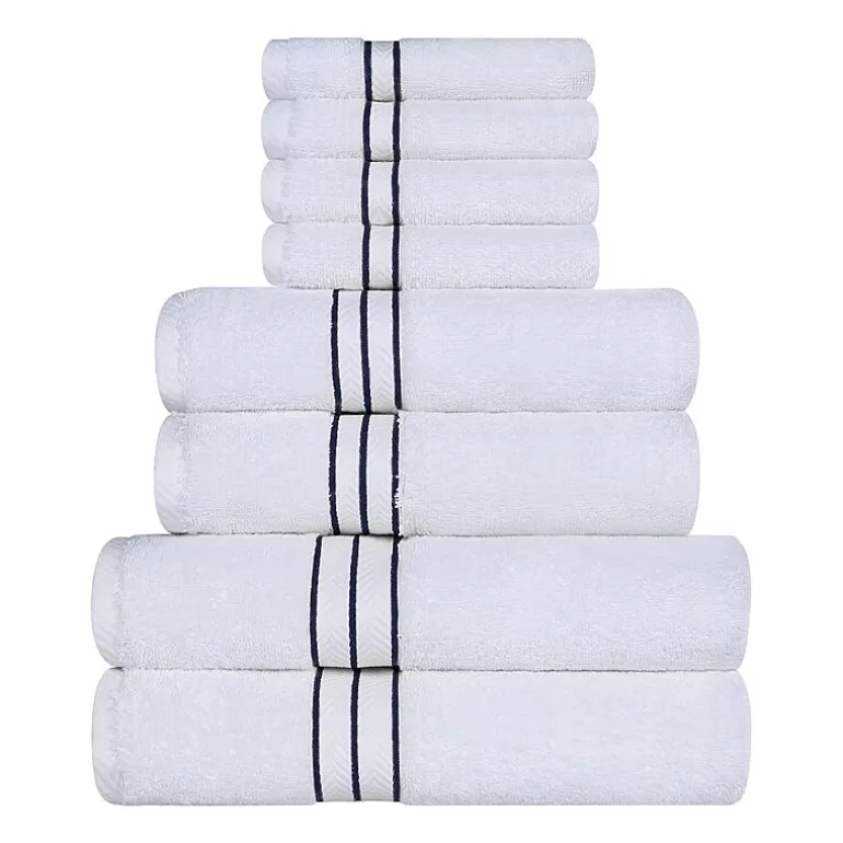 SUPERIOR® Hotel Spa Quality Turkish Cotton 8-pc. Quick Dry Bath Towel Set
