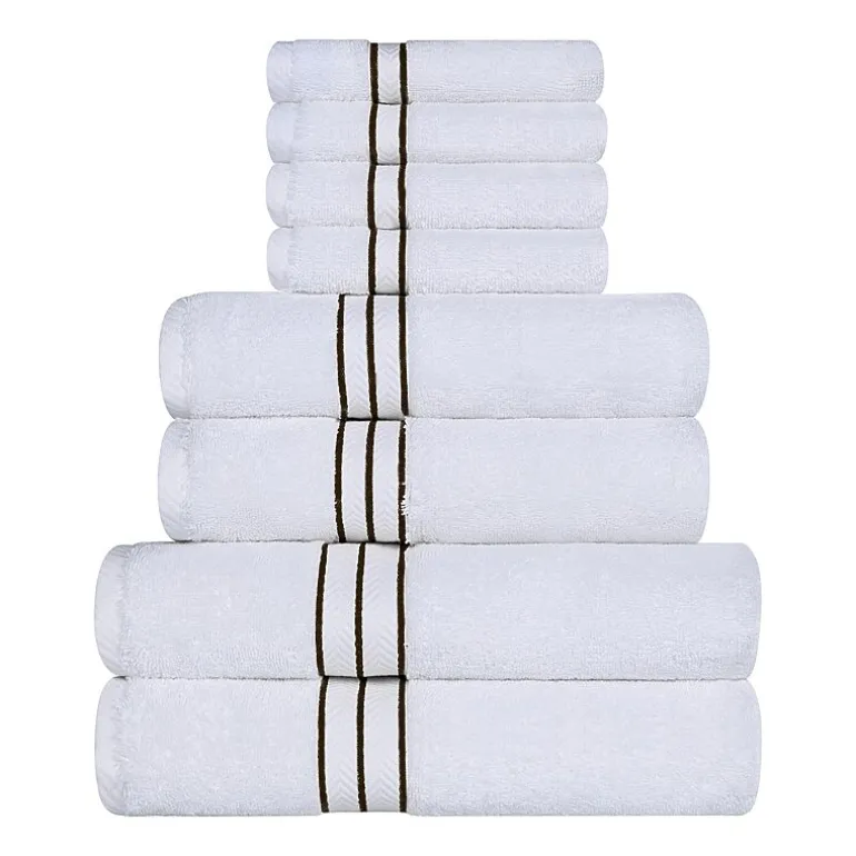 SUPERIOR® Hotel Spa Quality Turkish Cotton 8-pc. Quick Dry Bath Towel Set