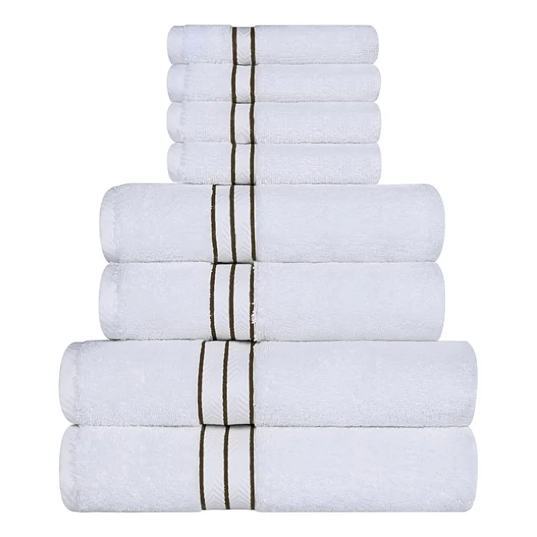 SUPERIOR® Hotel Spa Quality Turkish Cotton 8-pc. Quick Dry Bath Towel Set