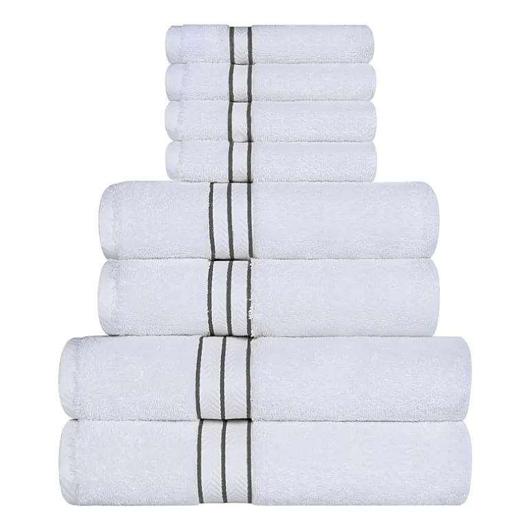 SUPERIOR® Hotel Spa Quality Turkish Cotton 8-pc. Quick Dry Bath Towel Set