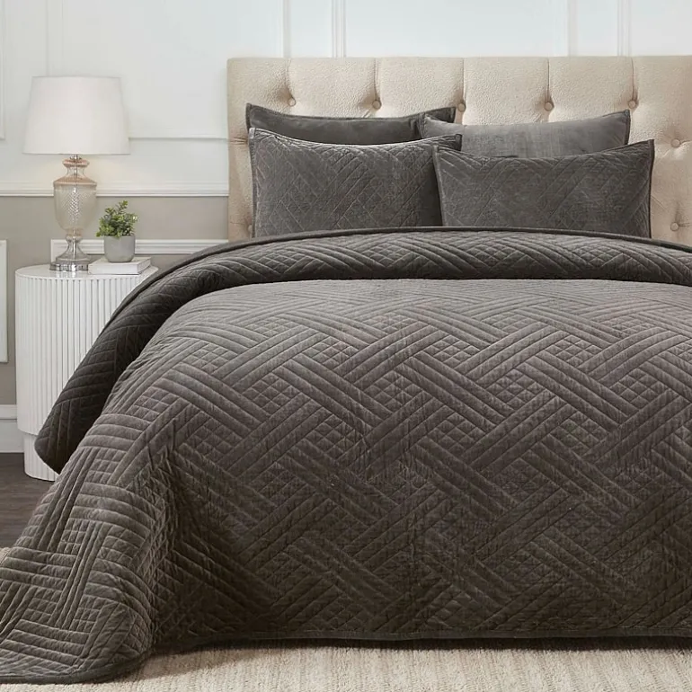 SUPERIOR® Karina Cotton Velvet Geometric Glam Quilt