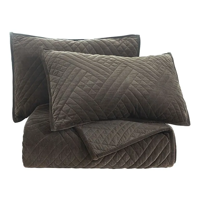 SUPERIOR® Karina Cotton Velvet Geometric Glam Quilt