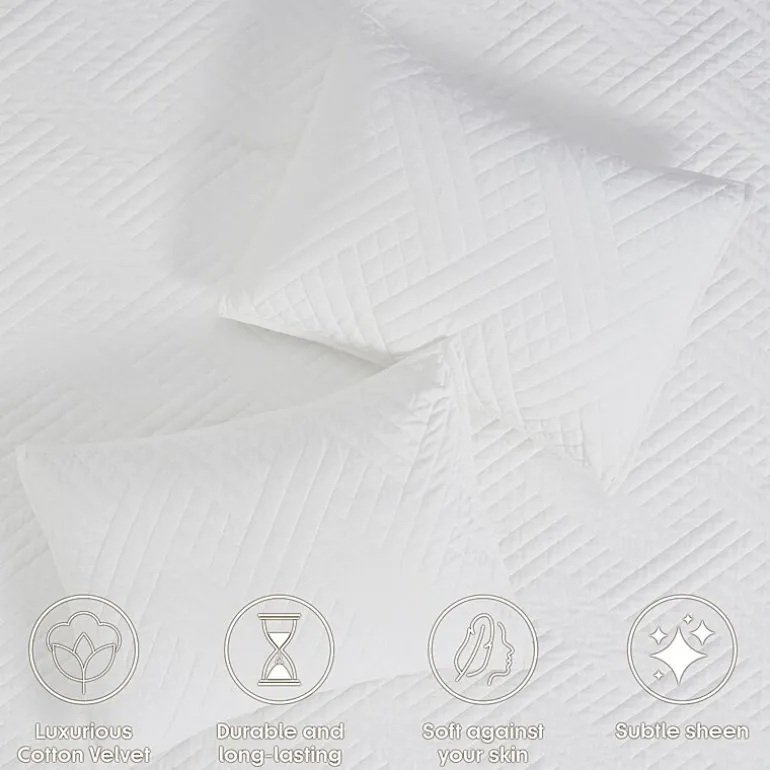 SUPERIOR® Karina Cotton Velvet Geometric Glam Quilt