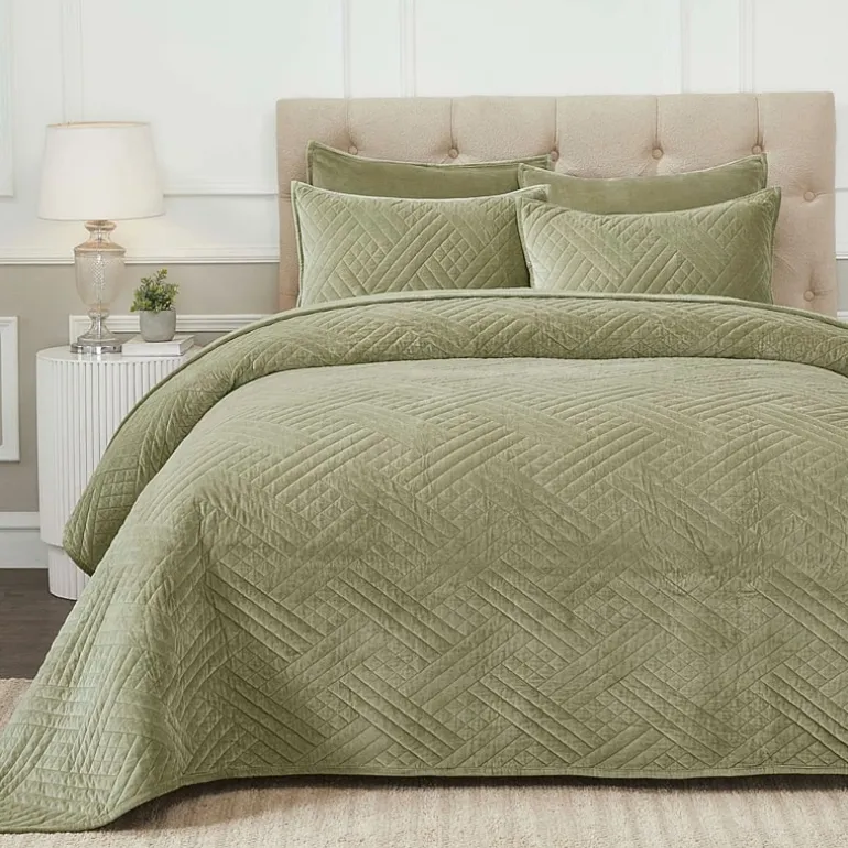 SUPERIOR® Karina Cotton Velvet Geometric Glam Quilt