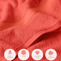 SUPERIOR® Madeline Collection | Plush Egyptian Cotton 6-pc. Quick Dry Solid Bath Towel Set