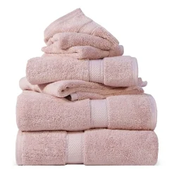 SUPERIOR® Madeline Collection | Plush Egyptian Cotton 6-pc. Quick Dry Solid Bath Towel Set