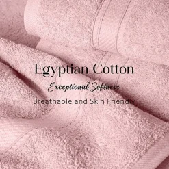 SUPERIOR® Madeline Collection | Plush Egyptian Cotton 6-pc. Quick Dry Solid Bath Towel Set