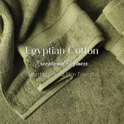 SUPERIOR® Madeline Collection | Plush Egyptian Cotton 6-pc. Quick Dry Solid Bath Towel Set