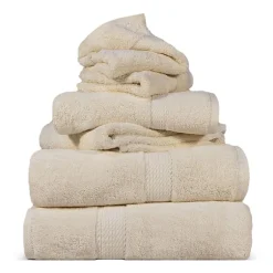 SUPERIOR® Madeline Collection | Plush Egyptian Cotton 6-pc. Quick Dry Solid Bath Towel Set