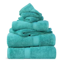 SUPERIOR® Madeline Collection | Plush Egyptian Cotton 6-pc. Quick Dry Solid Bath Towel Set
