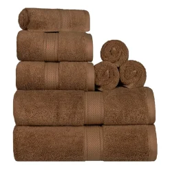 SUPERIOR® Madeline Collection | Plush Egyptian Cotton 8-pc. Quick Dry Solid Bath Towel Set
