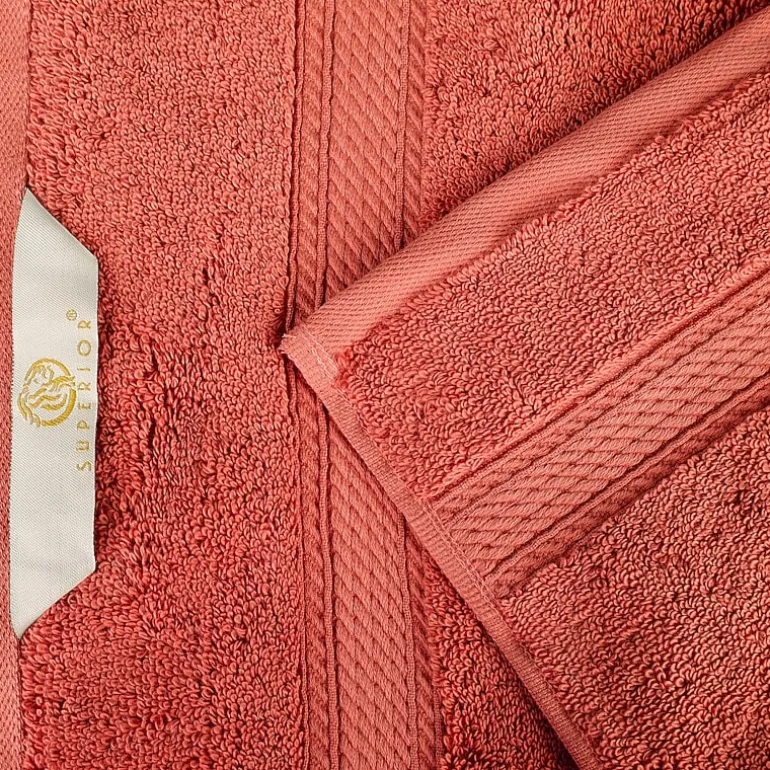 SUPERIOR® Madeline Collection | Plush Egyptian Cotton 8-pc. Quick Dry Solid Bath Towel Set
