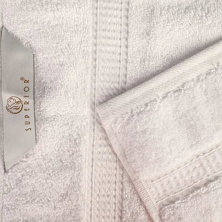 SUPERIOR® Madeline Collection | Plush Egyptian Cotton 8-pc. Quick Dry Solid Bath Towel Set
