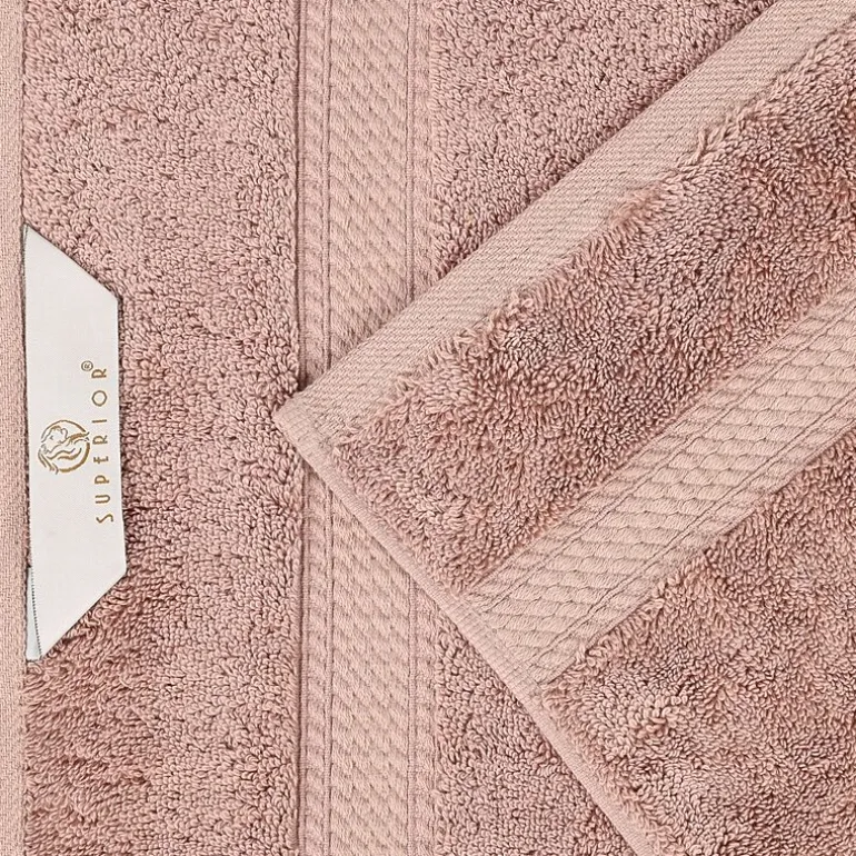 SUPERIOR® Madeline Collection | Plush Egyptian Cotton 8-pc. Quick Dry Solid Bath Towel Set