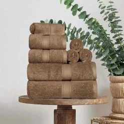 SUPERIOR® Madeline Collection | Plush Egyptian Cotton 8-pc. Quick Dry Solid Bath Towel Set