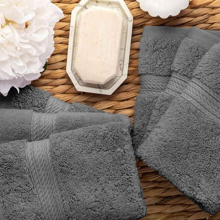 SUPERIOR® Madeline Collection | Plush Egyptian Cotton 6-pc. Quick Dry Washcloth