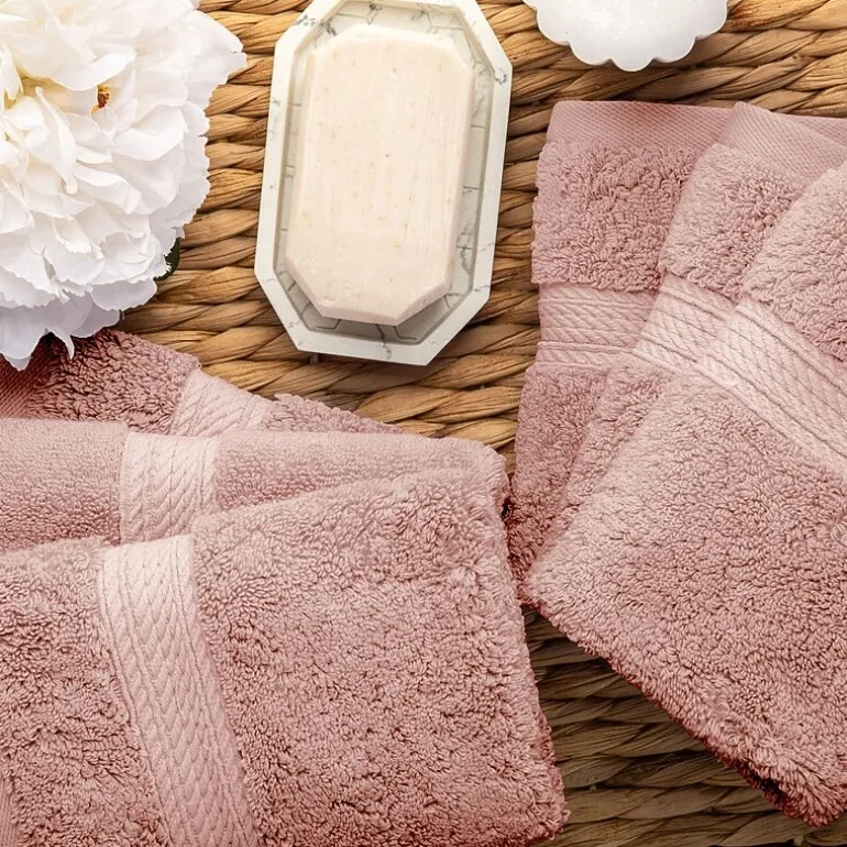 SUPERIOR® Madeline Collection | Plush Egyptian Cotton 6-pc. Quick Dry Washcloth