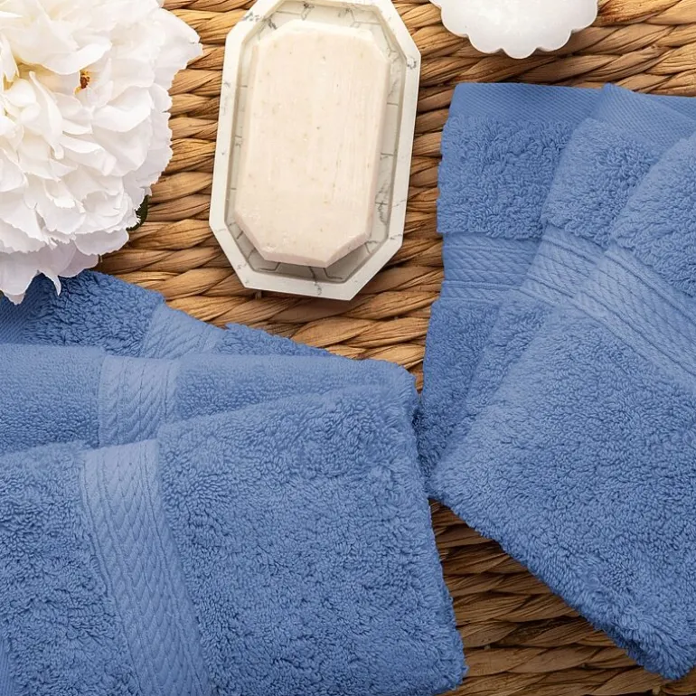 SUPERIOR® Madeline Collection | Plush Egyptian Cotton 6-pc. Quick Dry Washcloth