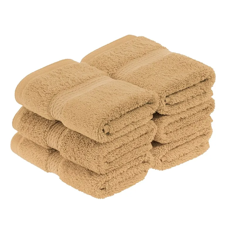 SUPERIOR® Madeline Collection | Plush Egyptian Cotton 6-pc. Quick Dry Washcloth