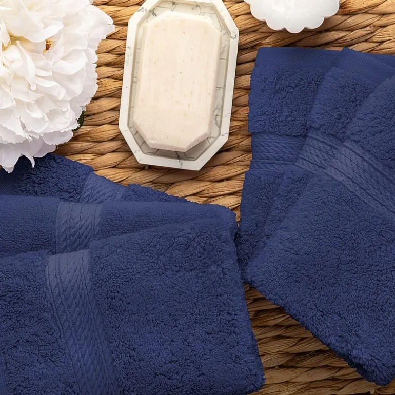 SUPERIOR® Madeline Collection | Plush Egyptian Cotton 6-pc. Quick Dry Washcloth