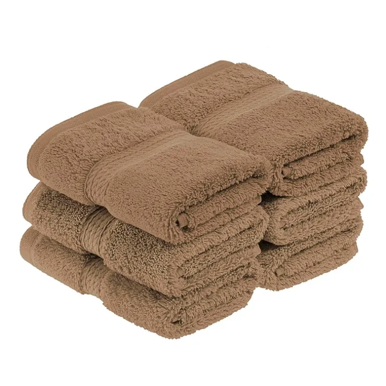 SUPERIOR® Madeline Collection | Plush Egyptian Cotton 6-pc. Quick Dry Washcloth