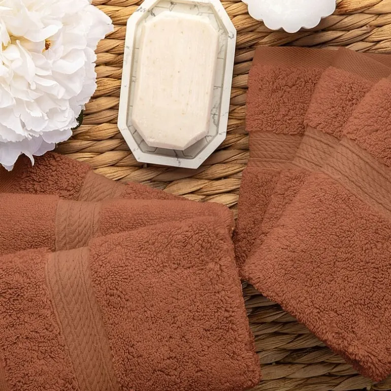 SUPERIOR® Madeline Collection | Plush Egyptian Cotton 6-pc. Quick Dry Washcloth