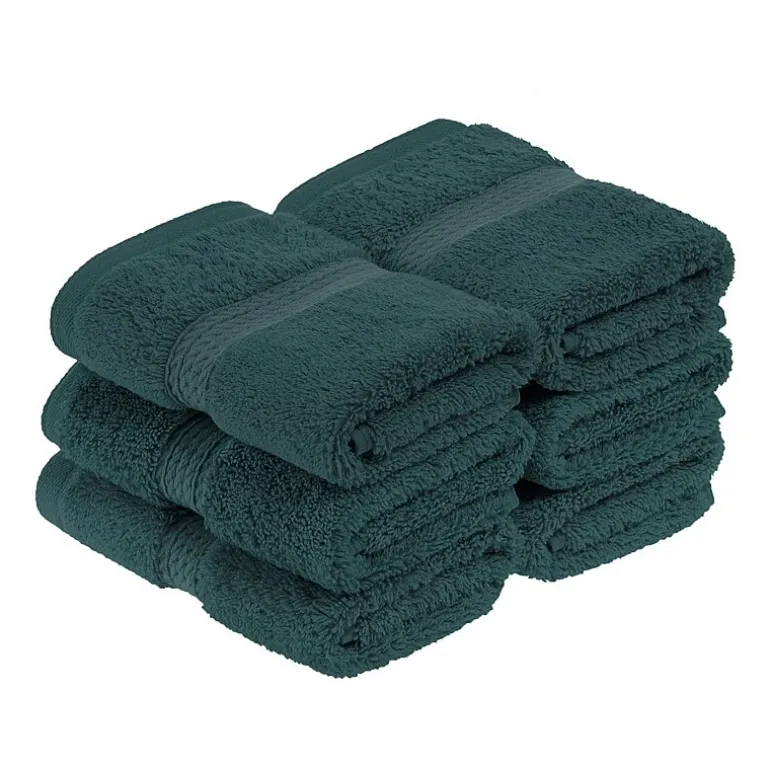 SUPERIOR® Madeline Collection | Plush Egyptian Cotton 6-pc. Quick Dry Washcloth