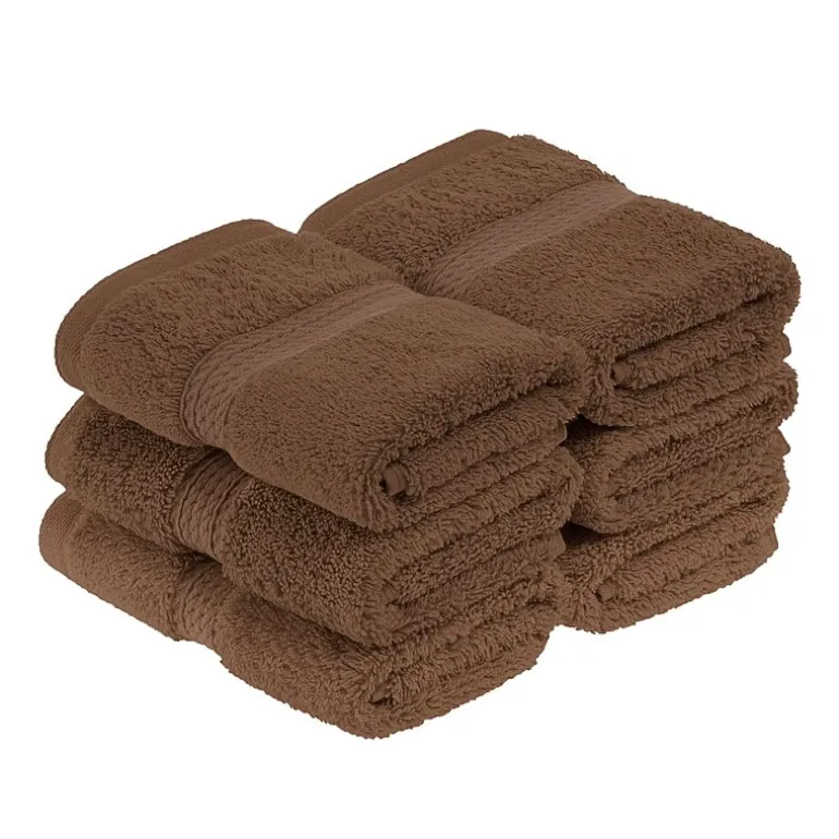 SUPERIOR® Madeline Collection | Plush Egyptian Cotton 6-pc. Quick Dry Washcloth