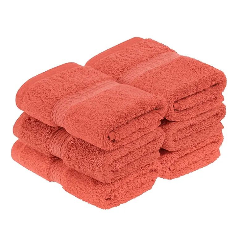 SUPERIOR® Madeline Collection | Plush Egyptian Cotton 6-pc. Quick Dry Washcloth