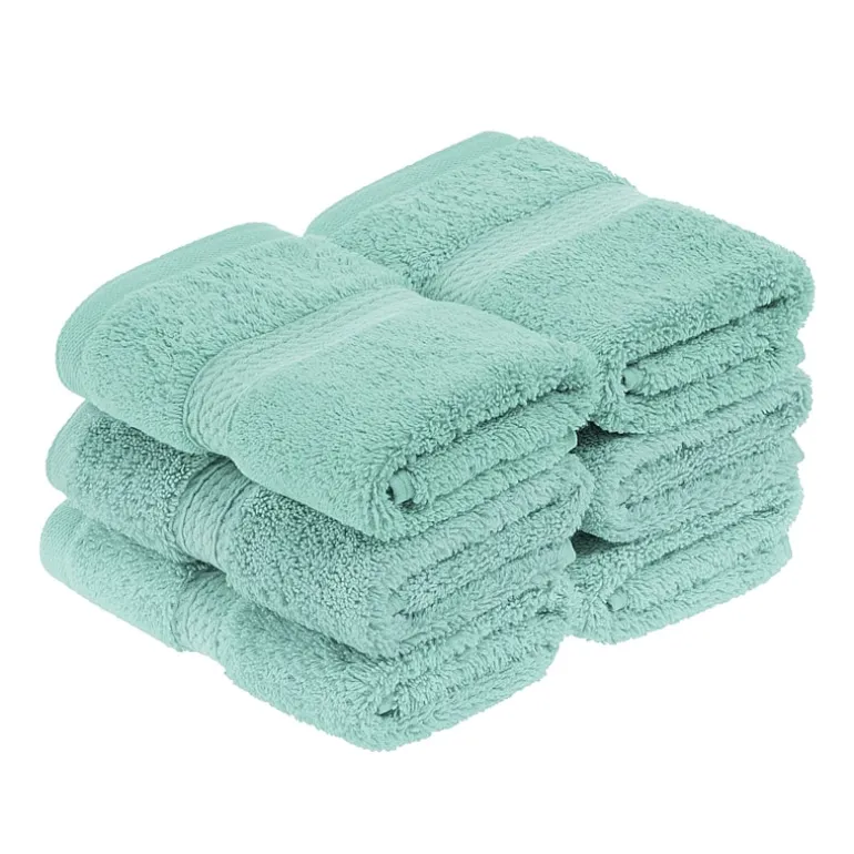 SUPERIOR® Madeline Collection | Plush Egyptian Cotton 6-pc. Quick Dry Washcloth