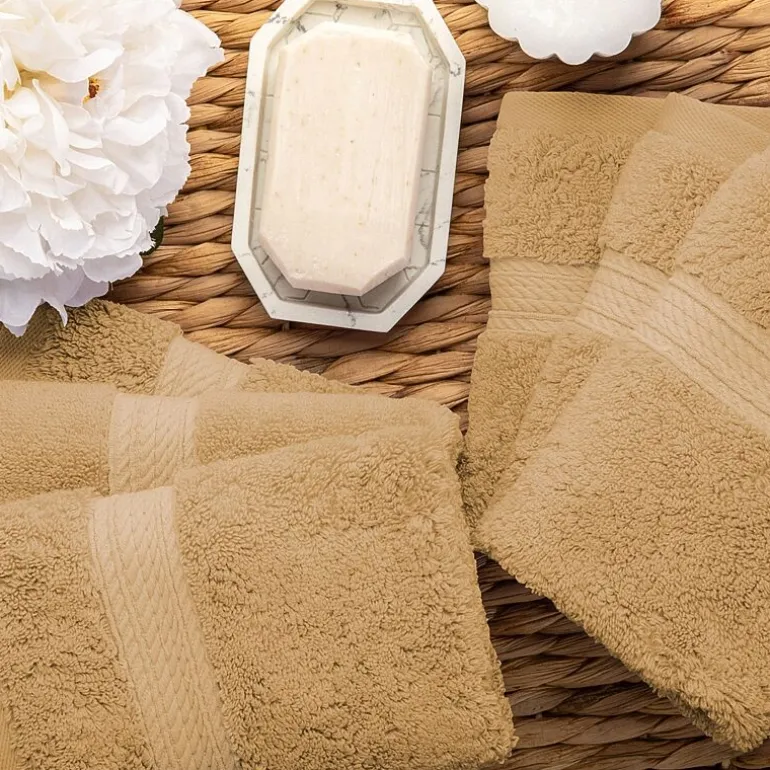 SUPERIOR® Madeline Collection | Plush Egyptian Cotton 6-pc. Quick Dry Washcloth