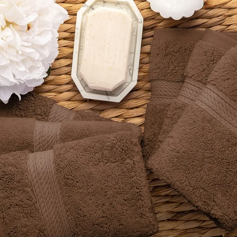 SUPERIOR® Madeline Collection | Plush Egyptian Cotton 6-pc. Quick Dry Washcloth