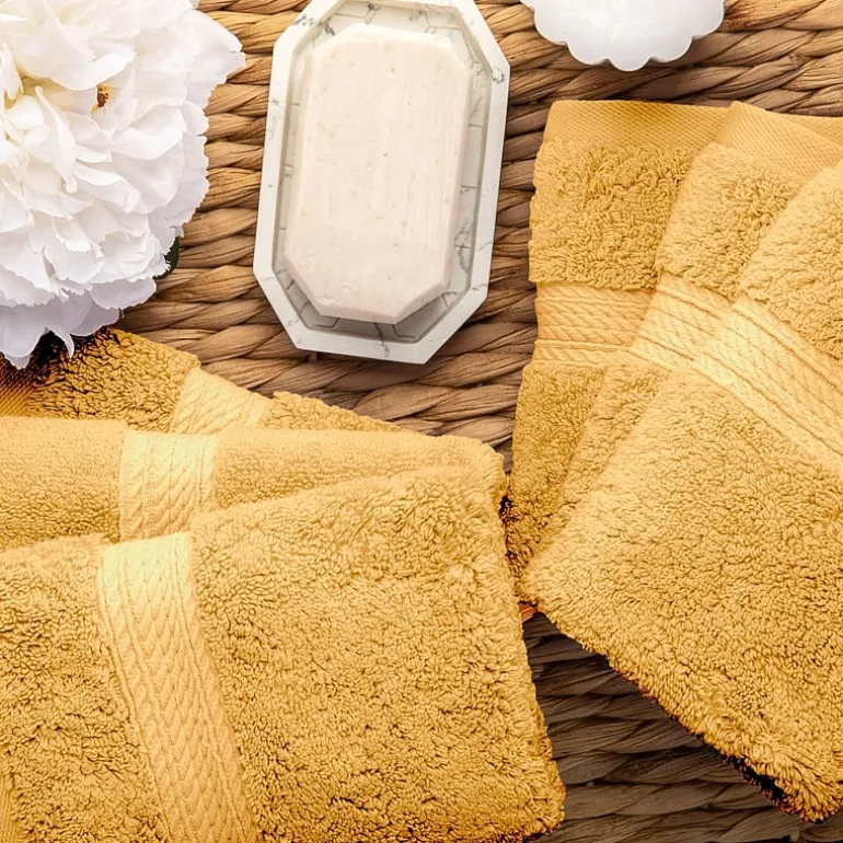SUPERIOR® Madeline Collection | Plush Egyptian Cotton 6-pc. Quick Dry Washcloth