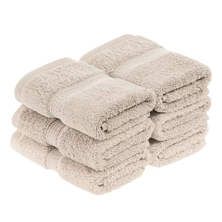 SUPERIOR® Madeline Collection | Plush Egyptian Cotton 6-pc. Quick Dry Washcloth