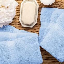 SUPERIOR® Madeline Collection | Plush Egyptian Cotton 6-pc. Quick Dry Washcloth