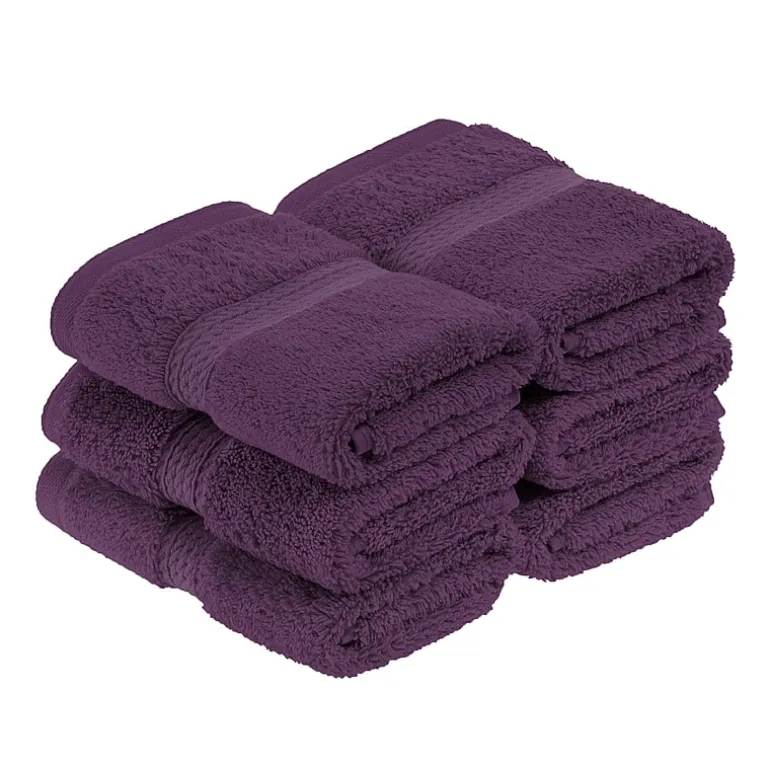 SUPERIOR® Madeline Collection | Plush Egyptian Cotton 6-pc. Quick Dry Washcloth