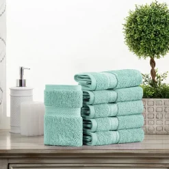 SUPERIOR® Madeline Collection | Plush Egyptian Cotton 6-pc. Quick Dry Washcloth