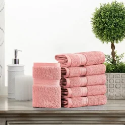 SUPERIOR® Madeline Collection | Plush Egyptian Cotton 6-pc. Quick Dry Washcloth