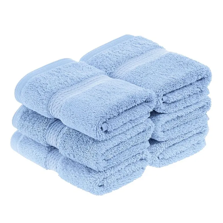 SUPERIOR® Madeline Collection | Plush Egyptian Cotton 6-pc. Quick Dry Washcloth