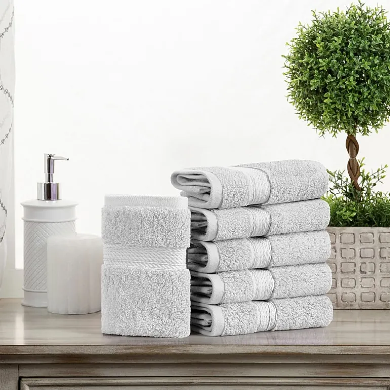SUPERIOR® Madeline Collection | Plush Egyptian Cotton 6-pc. Quick Dry Washcloth