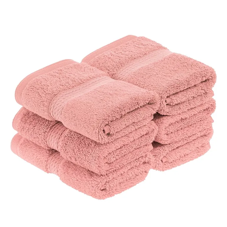 SUPERIOR® Madeline Collection | Plush Egyptian Cotton 6-pc. Quick Dry Washcloth