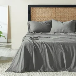 SUPERIOR® Orion Linen Garment Washed Soft Deep Pocket Sheet Set