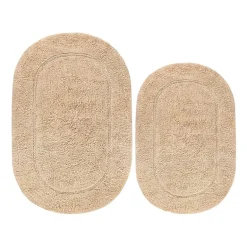 SUPERIOR® Oval Cotton 2-Pc Bath Rug
