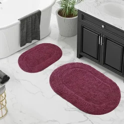 SUPERIOR® Oval Cotton 2-Pc Bath Rug