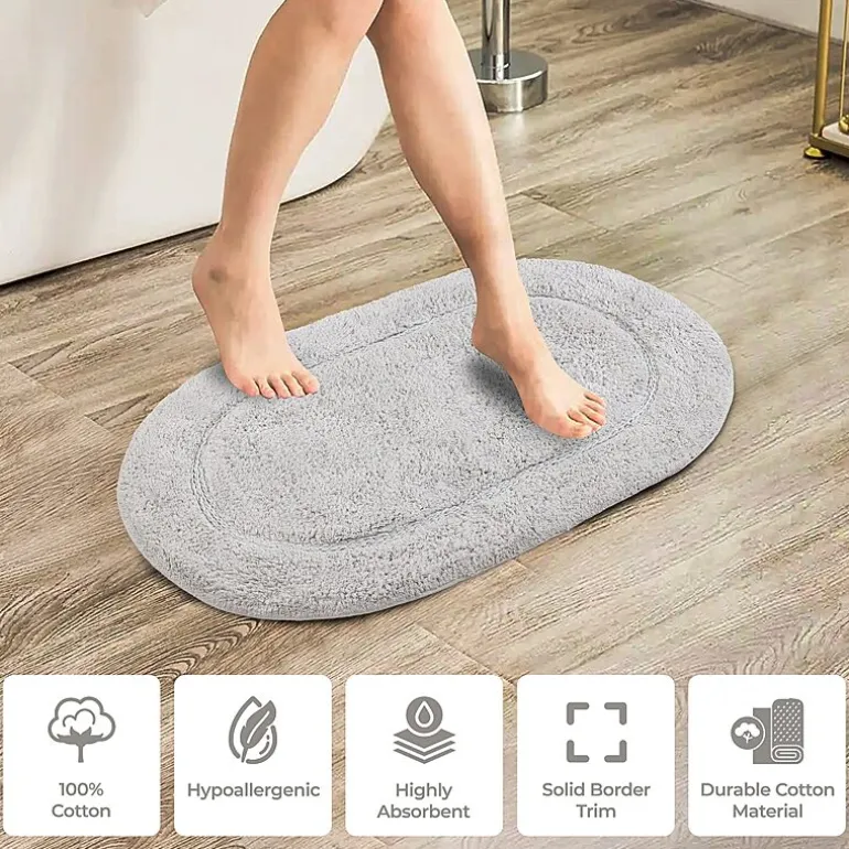 SUPERIOR® Oval Cotton 2-Pc Bath Rug