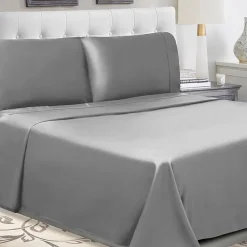 SUPERIOR® Percale Cotton Crisp Cool Breathable 300tc Deep Pocket Sheet Set
